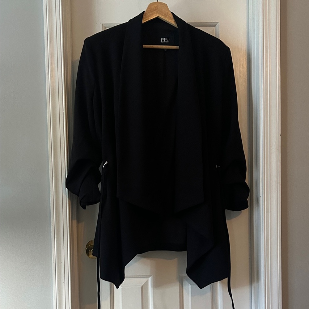 Boom Boom Jeans Daisy Drape Front Blazer, medium